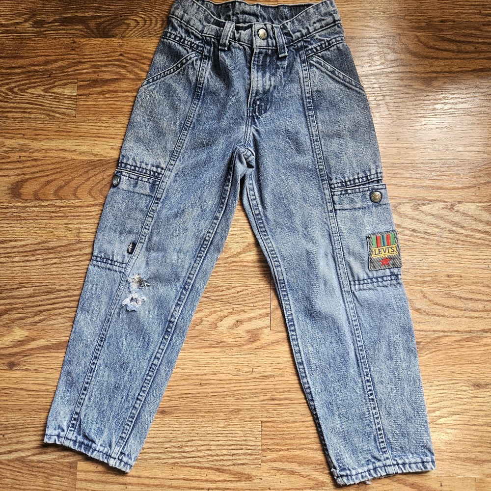 Boys 8‎ Slim Rare Levi Pants With Patch (Red Yellow Blue Green)